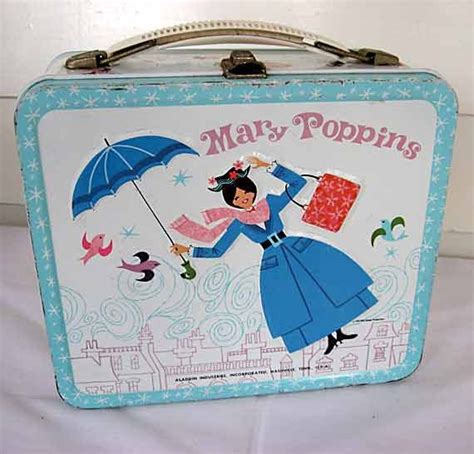 lunch box metal vintage mary poppins|Vintage 1964 Mary Poppins Metal Lunch Box for Your .